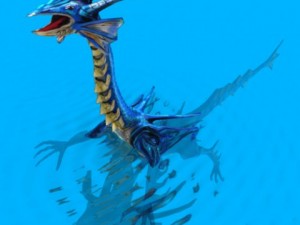 animated water dragon png sequenses 3D Model