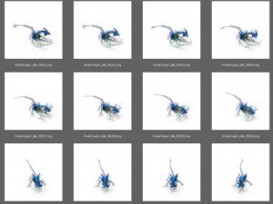 animated water dragon png sequenses Modelo 3D