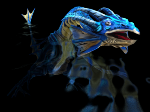 animated water dragon png sequenses Modelo 3D