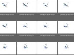 animated water dragon png sequenses Modelo 3D