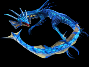 animated water dragon png sequenses Modelo 3D
