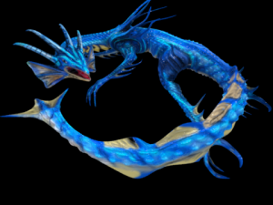 animated water dragon png sequenses Modelo 3D