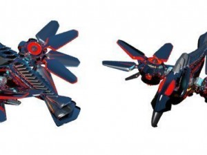 animated robot bird Model 3D