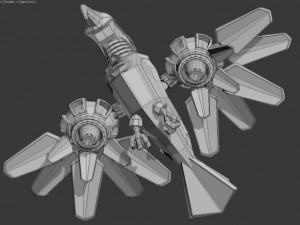 animated robot bird Model 3D
