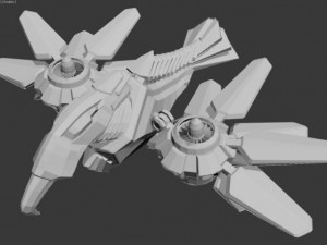 animated robot bird Model 3D