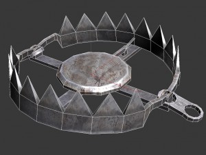 animated 3d trap Model 3D