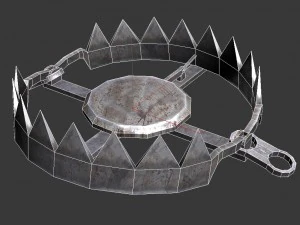 animated 3d trap 3D Model