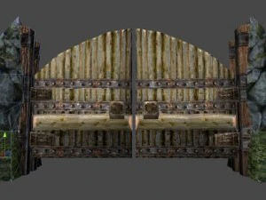 wooden gate 3D Model