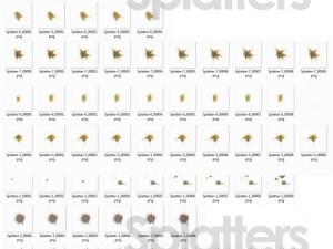 animated flying insects dead insects splatters Modello 3D
