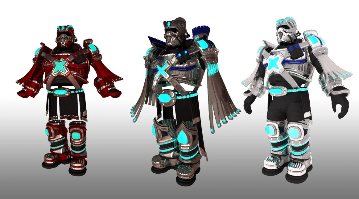scifi armor set 2 3D Model .c4d .max .obj .3ds .fbx .stl .blend