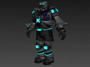 scifi armor set 2 3D Model