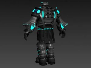 scifi armor set 2 3D Model