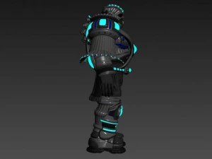 scifi armor set 2 3D Model