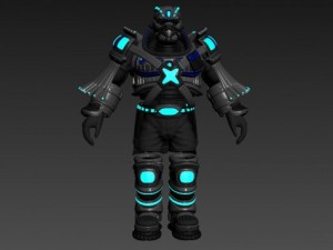 scifi armor set 2 3Dモデル