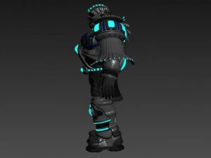 scifi armor set 2 3D Model