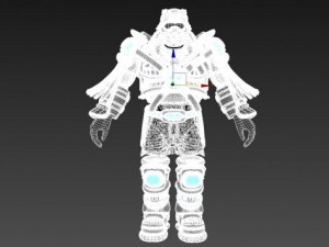 scifi armor set 2 3Dモデル