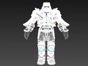 scifi armor set 2 3D Model
