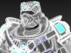 scifi armor set 2 3D Model