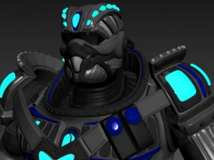 scifi armor set 2 3D Model