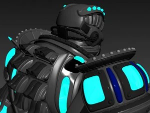 scifi armor set 2 3D Model