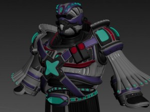 scifi armor set 2 3Dモデル