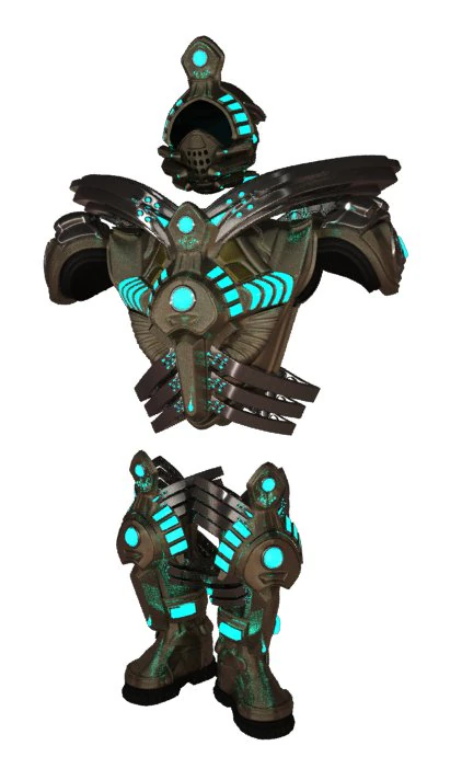 scifi armor set 1 3D Model .c4d .max .obj .3ds .fbx .stl .blend 