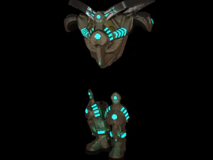 scifi armor set 1 3D Model