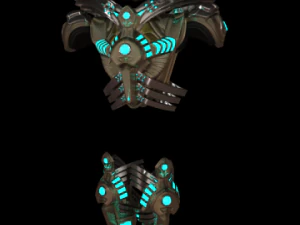 scifi armor set 1 3D Model