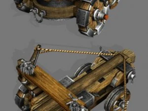 balista medievale Modello 3D