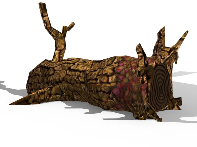 toon textured dead tree 3D Model .c4d .max .obj .3ds .fbx .stl .blend 