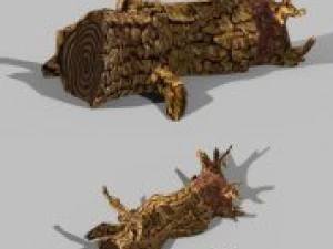 toon textured dead tree 3D Model