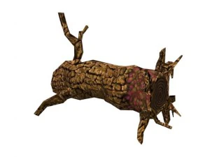 toon textured dead tree 3D Model
