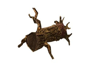 toon textured dead tree 3D Model