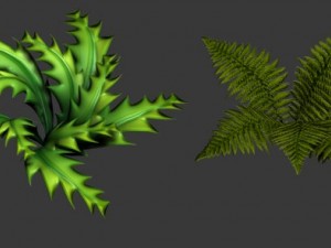 toon and realistic fern plant 3D मॉडल
