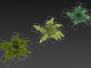 toon and realistic fern plant Model 3D