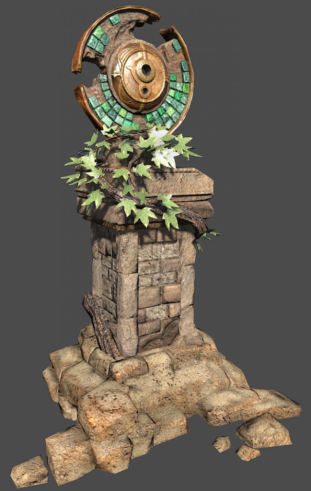 fantasy altar 3D Model .c4d .max .obj .3ds .fbx .stl .blend 