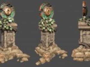 fantasy altar 3D Model