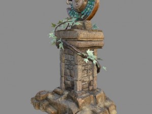 fantasy altar 3D Model