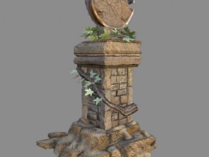 fantasy altar 3D Model