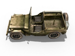 willys army jeep 3D Model