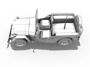 willys army jeep 3D Model