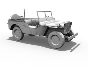 willys army jeep 3D Model