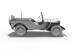 willys army jeep 3D Model