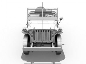 willys army jeep 3D Model