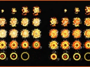2d explosion animations pack 3D Model