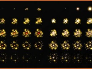 2d explosion animations pack 3D Model