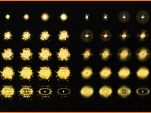 2d explosion animations pack 3D Model