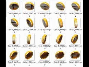 2d animated coin Modelo 3D