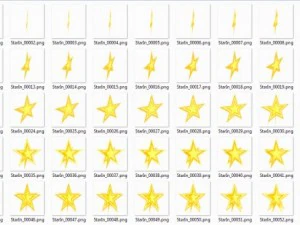 2d animated stars 3D Model