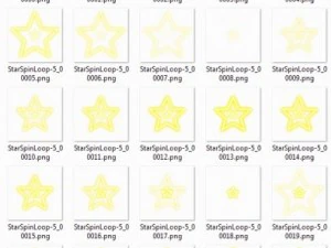 2d animated stars 3D Model